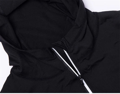 Baki: Print Fitness Running Jackets for Men Sports Athletic Hooded Coats Quick Dry Stretch Outwear Long Sleeve Zip Up Tops