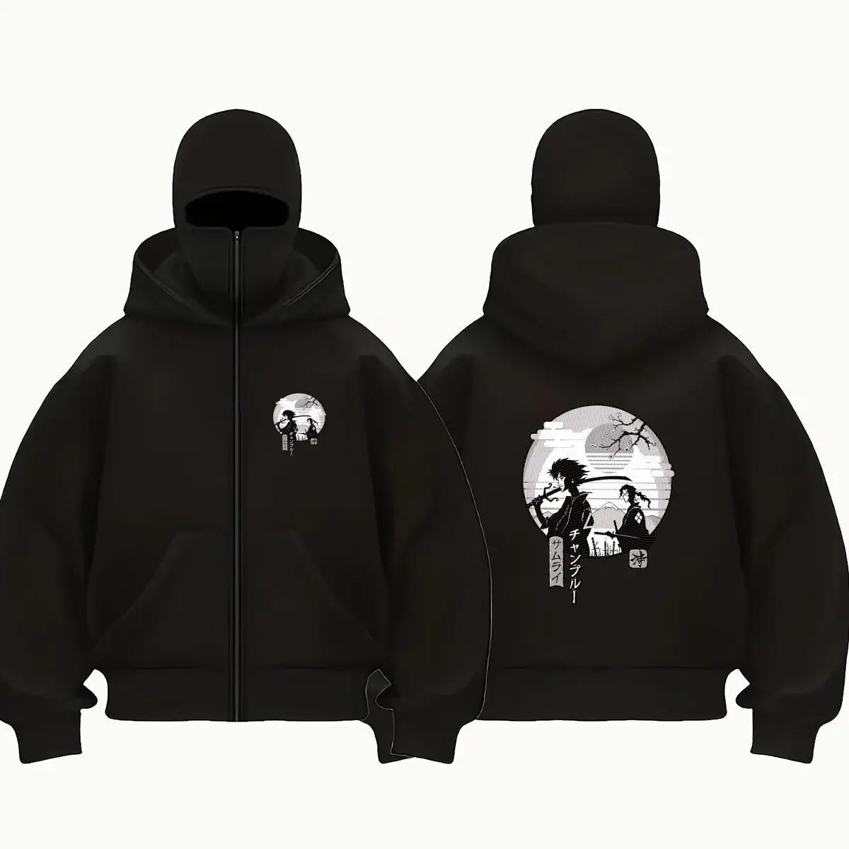 Samurai Champloo:  Item double hooded sweatshirt men's hooded