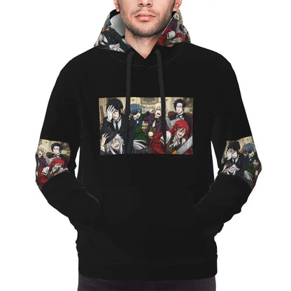 Black Butler: Sebastian Hoodies Hip Hop Pullover Autumn Winter Men's Women's Sweatshirts Long Sleeve Tops
