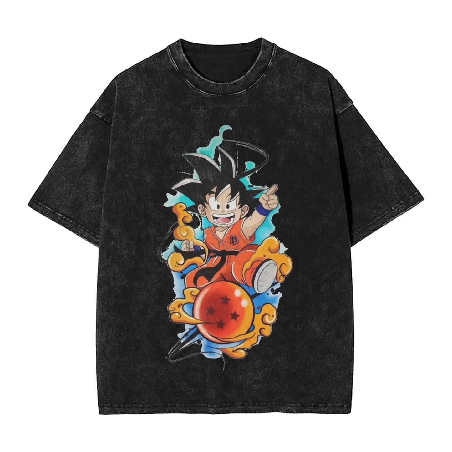 Dragon Ball: 2026 Master Roshi  Printed T-shirt Men's and Women's Washed T-shirt High Quality Vintage Cotton T-shirt Harajuku Tops