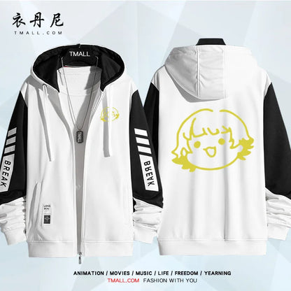 Blue Lock: Isagi Yoichi Nagi Seishiro Cosplay Costum Long Sleeve Print Jacket Zipper Hoodie Women Men FashionHooded Costumes Couple Jacket