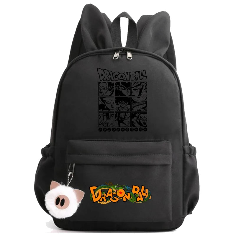 Dragon Ball: Backpack for Rucksack Rabbit Ears Casual School Bag Lunch Bag Birthday Gift Women Mochilas