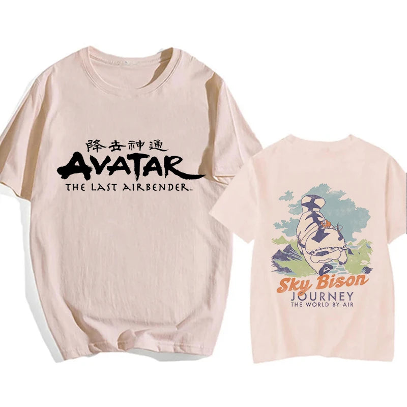 Avatar The Last Airbender: Y2k Shirt Streetwear Appa Yip Casual Tshirt Hip Hop Harajuku Tees Tops Fashion Mange T-shirt Clothes