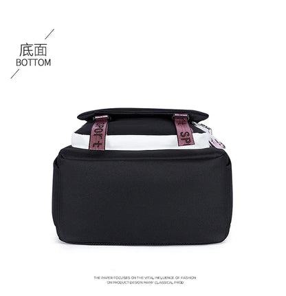 KPop Demon Hunters Fashion Backpack for Boys Girls Anime Cartoon Schoolbag Students Large Capacity Book Stationery Storage Bag