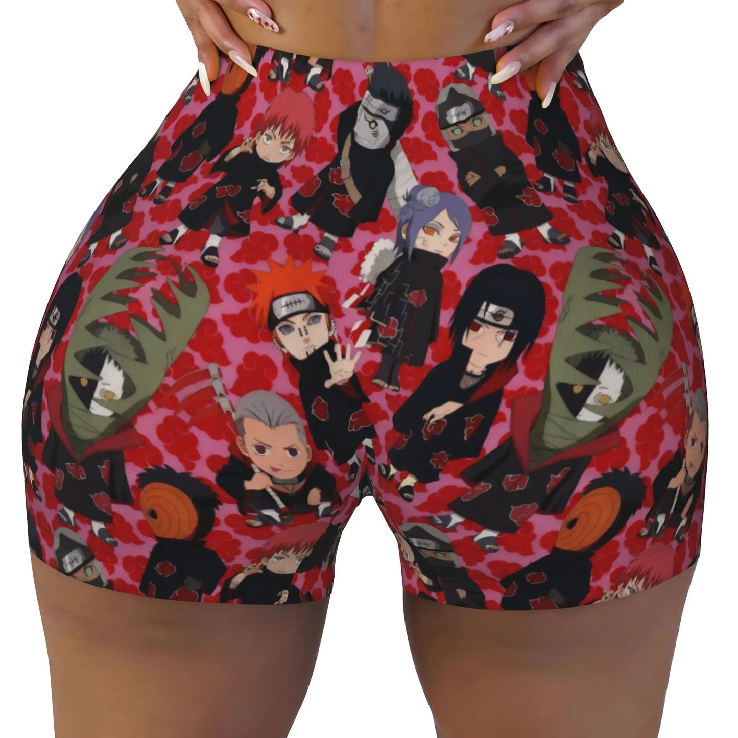 Naruto: Sakura Haruno  Hinata Hyuga Workout Biker Running Shorts Women Kushina Uzumaki Gym Yoga Shorts