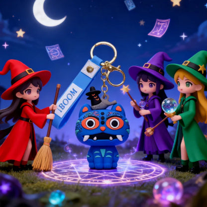 KPOP Devil Hunting Girl Group Tiger Anime Figure Toys Cute PVC Keychain Anime Student Bag Decoration Festival Gift