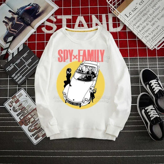 Spy Family Hoodie: Spy X Family Yor Forger Sweatshirts Loid Forger Bond Pullover Harajuku Anya Smug Casual Clothes