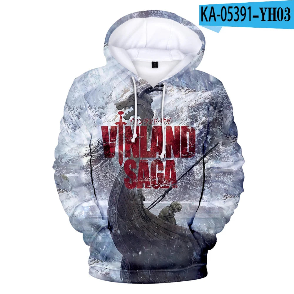 Anime Vinland: Saga Thorfinn Karlsefni 3D Print Oversized Women/Men Hoodie Sweatshirt Streetwear Hip Hop Pullover Hooded Jacket