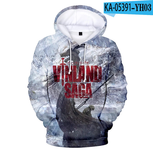 Anime Vinland: Saga Thorfinn Karlsefni 3D Print Oversized Women/Men Hoodie Sweatshirt Streetwear Hip Hop Pullover Hooded Jacket