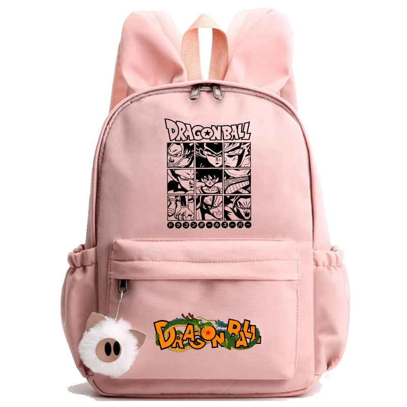Dragon Ball: Backpack for Rucksack Rabbit Ears Casual School Bag Lunch Bag Birthday Gift Women Mochilas