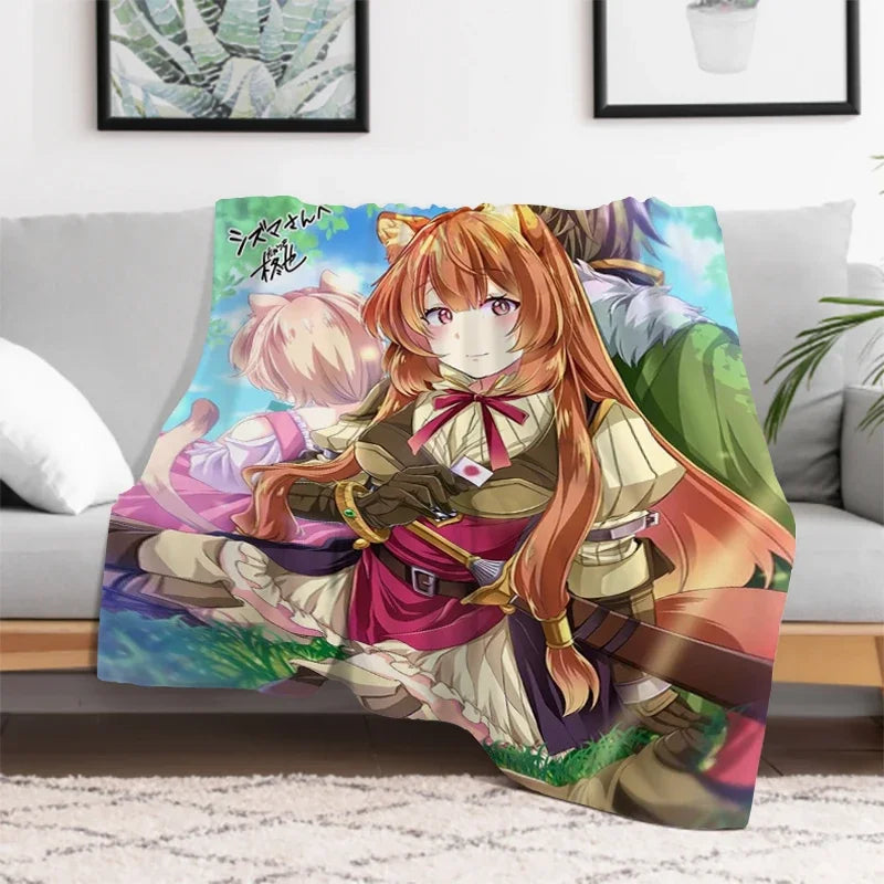 The Rising of the Shield: Hero Warm Bed Fleece Custom Nap Home Fluffy Soft Blankets King Size Microfiber Bedding
