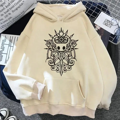 Hollow Knight: Hoodies Men Korea Ulzzang Grunge Y2k Aesthetic Fmale Autumn and Winter Pullover Hoddies Streetwear Graphic