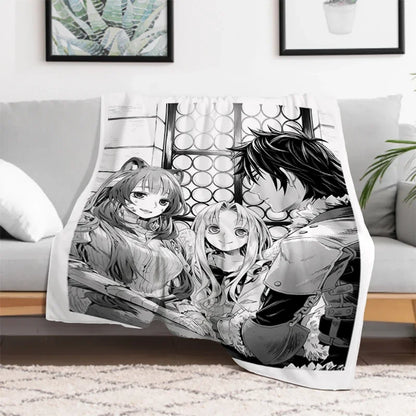 The Rising of the Shield: Hero Warm Bed Fleece Custom Nap Home Fluffy Soft Blankets King Size Microfiber Bedding
