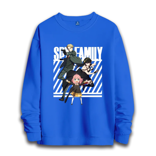 Spy x Family: anime sweatshirts  women's round neck top couple round neck hoodie couple loose casual fashion