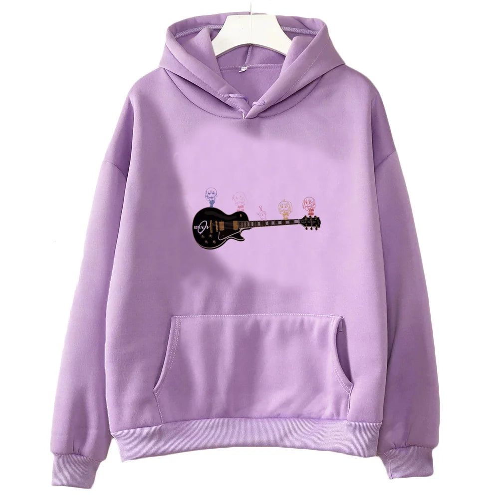 Bocchi the Rock:hoodies fashion tops cartoon 2026 cute harajuku Female Sport Coat