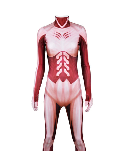 Attack on Titan: Female Annie Leonhart Cosplay Bodysuit 3D Imprimer Skin Zentai Costume Halloween Party JumpSuit