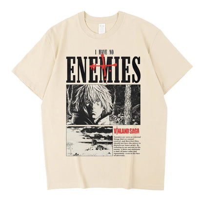 Vinland Saga: Manga Graphic T-shirt Thorfinn  T Shirt Men Women Clothing High Quality Summer 100% Cotton Short Sleeve Tees