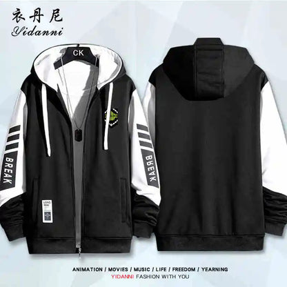 Blue Lock:  Mikage Reo Isagi Yoichi Nagi Seishiro Cosplay Jacket Zipper Hoodie Women Men Fashion Hooded Coat Couple Tops Gift