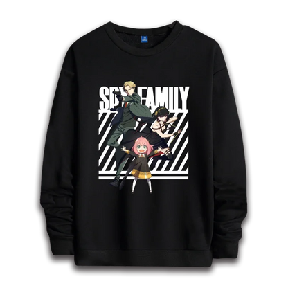 Spy x Family: anime sweatshirts  women's round neck top couple round neck hoodie couple loose casual fashion