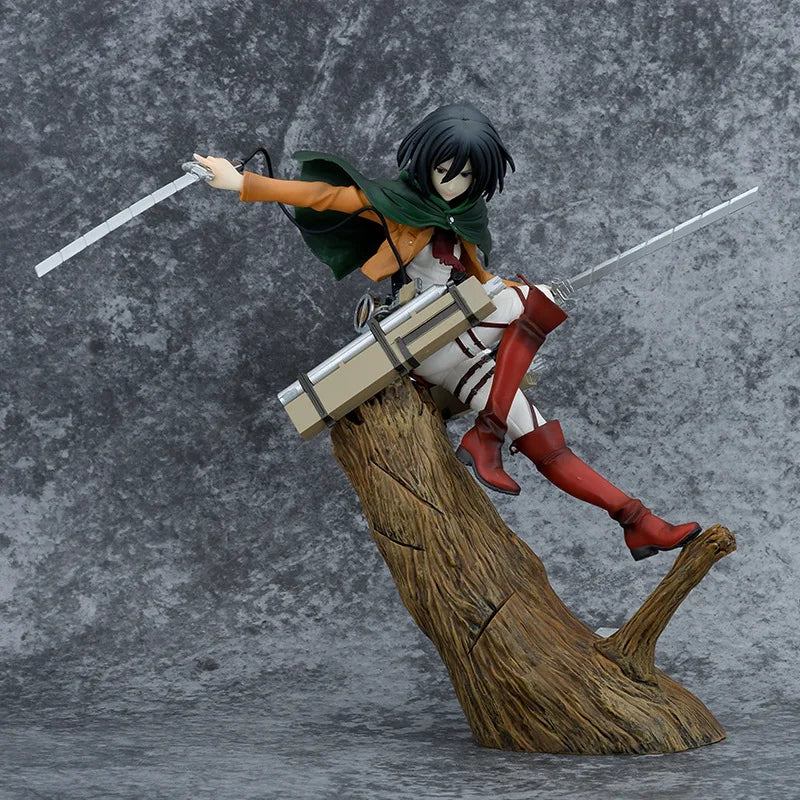 Attack on Titan: ARTFX J  Figure Mikasa Ackerman Action Figure Levi Ackerman PVC Statue Collectible Figurine Model Doll Toys