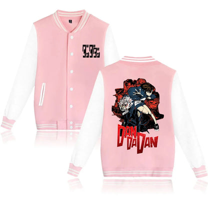 Dandadan: Hoodie Baseball Uniform Jacket Women Men Dan Da Dan Ayase Momo Baseball Jacket Hoodie Harajuku