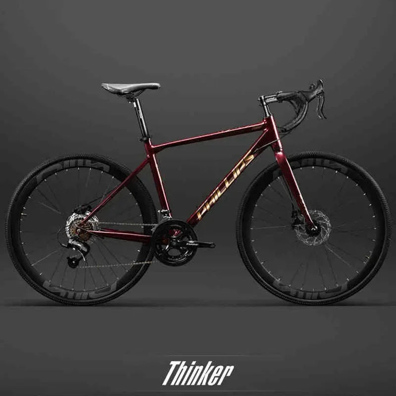 Yowamushi Pedal: 700c Aluminium Alloy Racing Road Bicycles Super light Gravel Road Bickes City Commuting Variable Speed Bicycle 27/30 Speed Bike