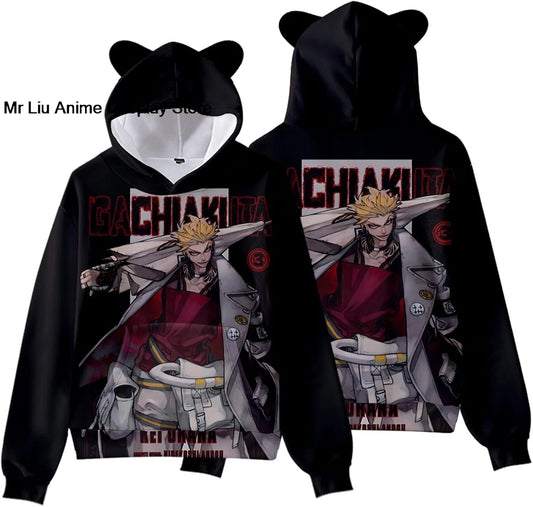Gachiakuta: Hoodie Sweatshirt Sweater Costume Clothing Pullover Hooded with Ear Hat