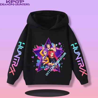 KPop Demon Hunters:  Children's Sweatshirt Girls' Clothes Girls' Sweatshirt New Fall and Winter New Cute Fashion Hoodie