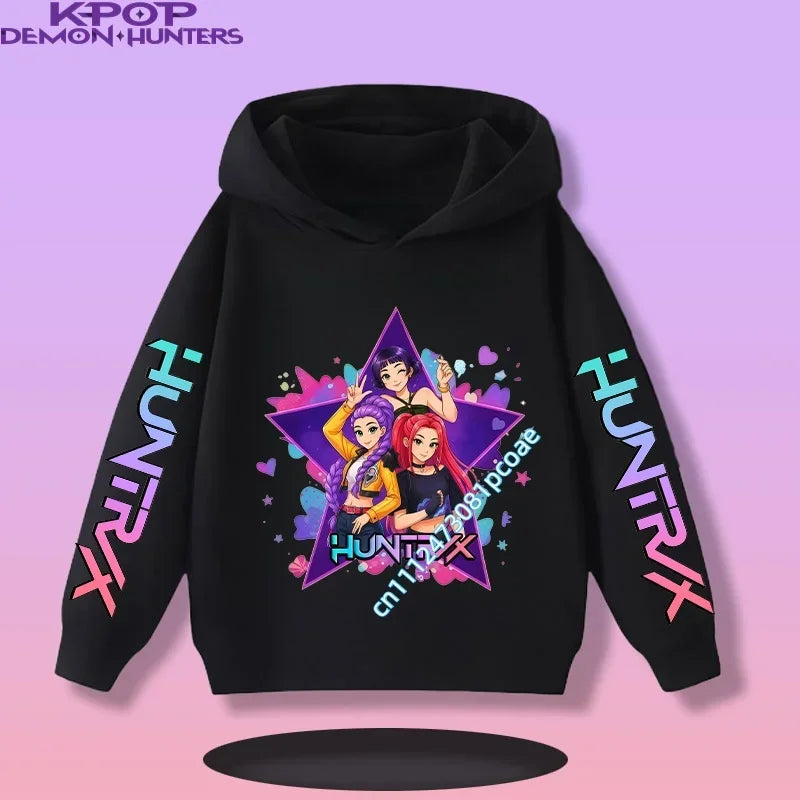 KPop Demon Hunters:  Children's Sweatshirt Girls' Clothes Girls' Sweatshirt New Fall and Winter New Cute Fashion Hoodie
