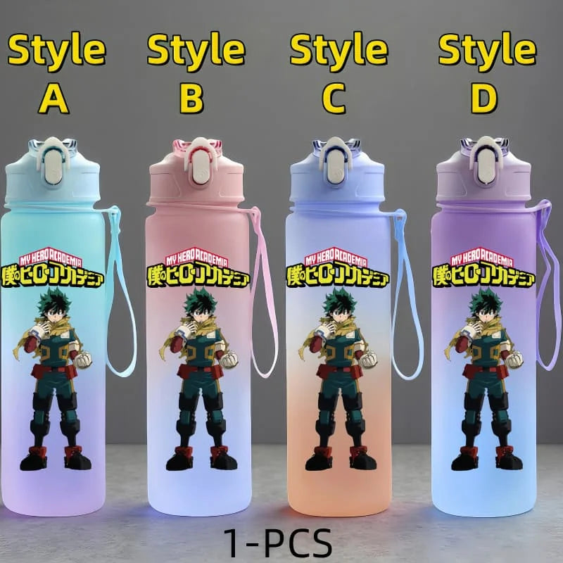 My Hero Academia: Character Water Cup Outdoor Large Capacity Portable Rope Drinking Bottle Children's Gift Drinking Kettle