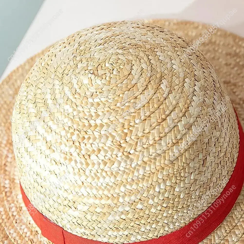 One Piece: Luffy Straw Hat Multifunctional Character Sunscreen Straw Hat Cosplay Sun Hat For Outdoor Casual