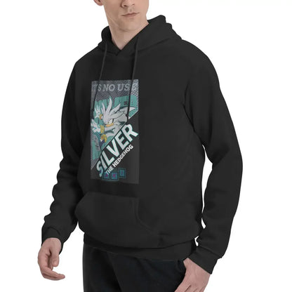 Sonic The Hedgehog: Silver The Hedgehog  Hoodies Men Women Casual Pullover Sweatshirts Harajuku Long Sleeve Clothing Autumn Winter