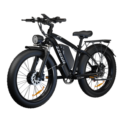 Yowamishi Pedal: BLVALL B1 48V 2000W Full Suspension E-Bike CE Certified 26 Inch Fat Tires Hidden Dual Battery Snow Beach Electric Bicycle