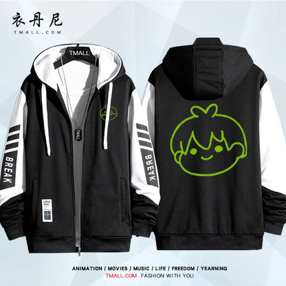 Blue Lock: Isagi Yoichi Nagi Seishiro Cosplay Costum Long Sleeve Print Jacket Zipper Hoodie Women Men FashionHooded Costumes Couple Jacket