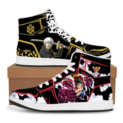 One Piece: Luffy Zoro Sneakers Casual Shoes Basketball Shoes Printing Comfortable Oversize Flat Shoes Birthday Gift
