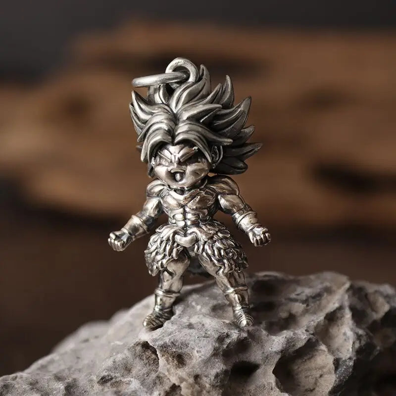 Dragon Ball Z: Super Saiyan Son Goku Alloy Electroplate Necklace Personality Pendant Hip Hop Sweater Chain Comic