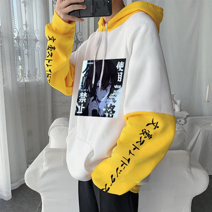 Bungo Stray Dogs: Hoodies Harajuku Aesthetic Bungou Stray Dogs Osamu Dazai Plus Size Sweatshirt
