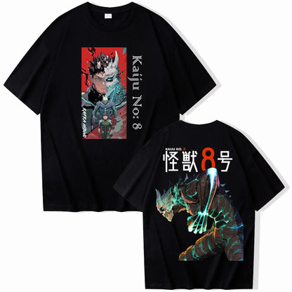 Kaiju No. 8: Kafka Sipino Printed T-shirt Fashion Street Trend Outdoor Sports Breathable Loose Comfortable Soft