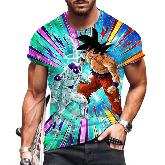 Dragon Ball: Z T-shirt Men 2023 Men's Vegeta Goku Oversized Shirts Hip Hop Clothing Harajuku Style Trend Tops Fashion