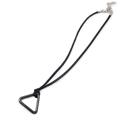 Chainsaw Man: Necklace Cosplay Denji Pochita Pendant Jewelry Triangular Pull Ring Prop Choker Leather Chain Accessories