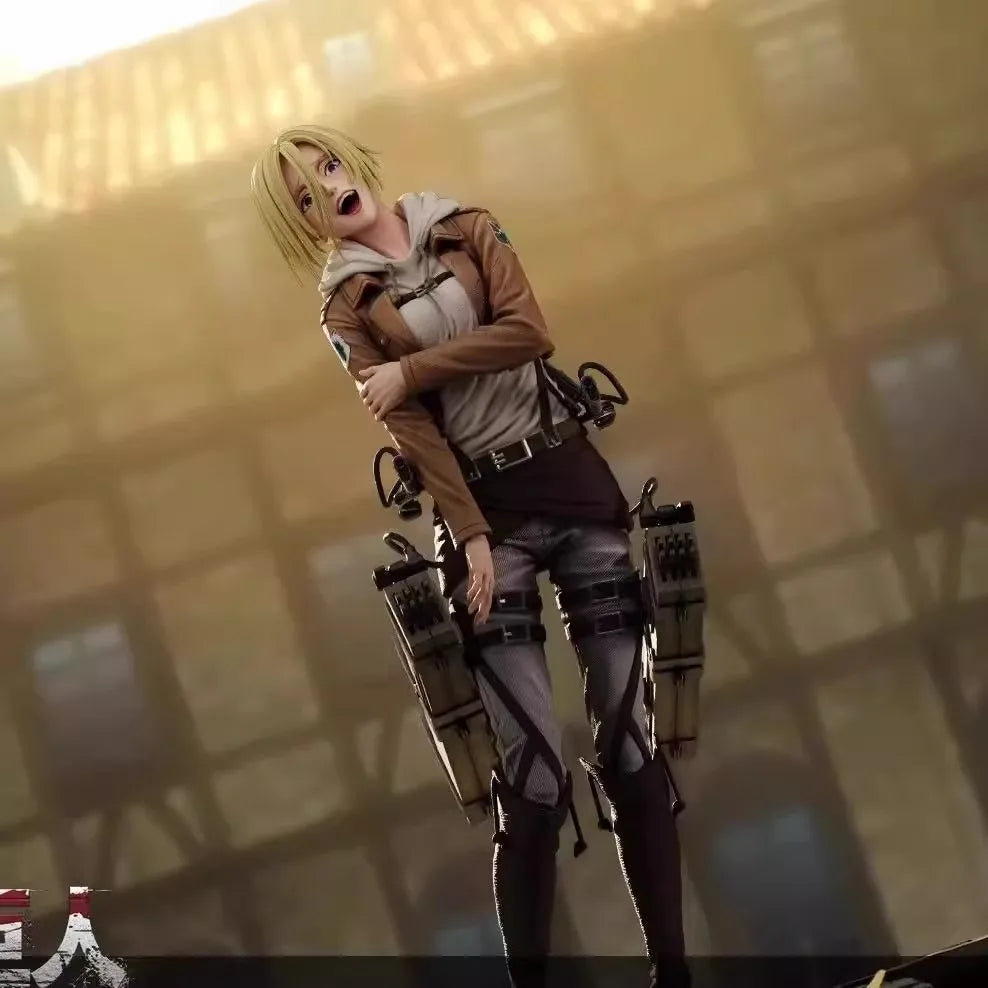 Attack On Titan:28cm  Figures Annie Leonhart Figures Pvc Statue Collection Model Room Decoration Birthday Gift Toys
