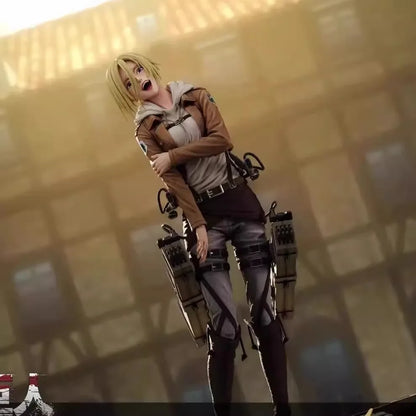 Attack On Titan:28cm  Figures Annie Leonhart Figures Pvc Statue Collection Model Room Decoration Birthday Gift Toys