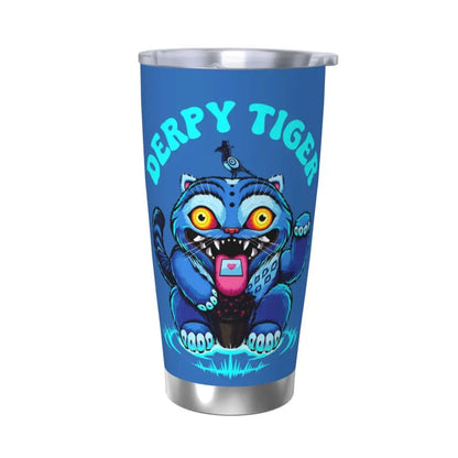 KPop Demon Hunters - Derpy  Insulated Tumbler with Lid Vacuum Thermal Mug Outdoor Travel Car Bottle Cup, 20oz