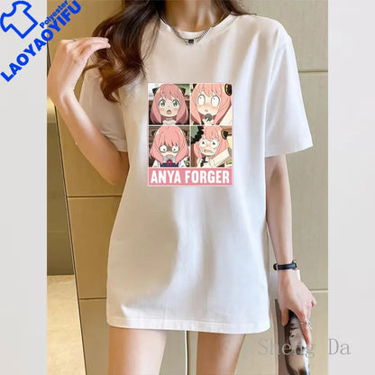 Spy X Family: T-shirt Novelty Trend Unisex  Anime Y2k T-shirts Woman Summer Women's Clothing Sales Graphic Clothes Tops Tees