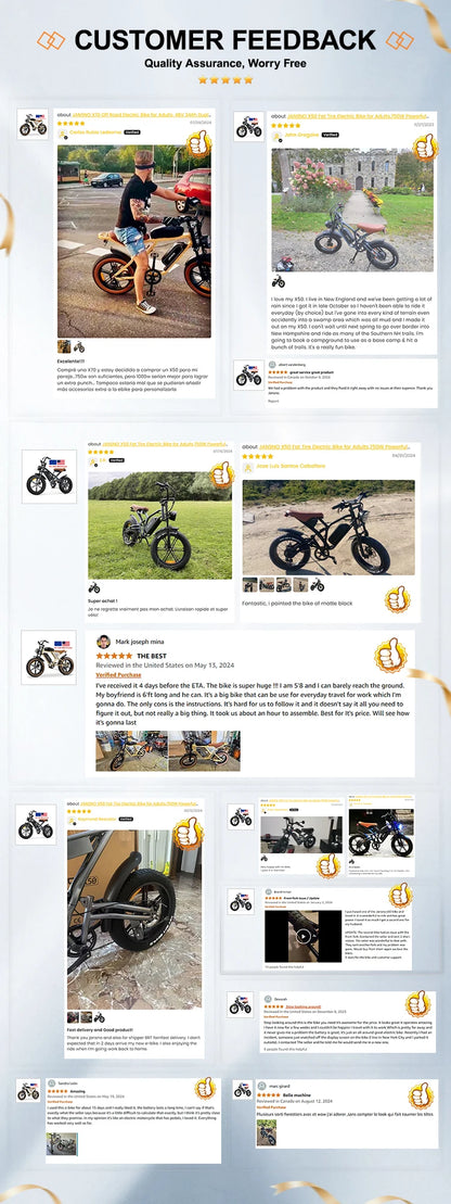 Yowamushi Pedal: Jansno x50 Adult Electric Bike 750W Motor EBicycle 48V 14AH 20 Inch Tire E-Bike Electric Mountain Bike Off-Road Motorcycle