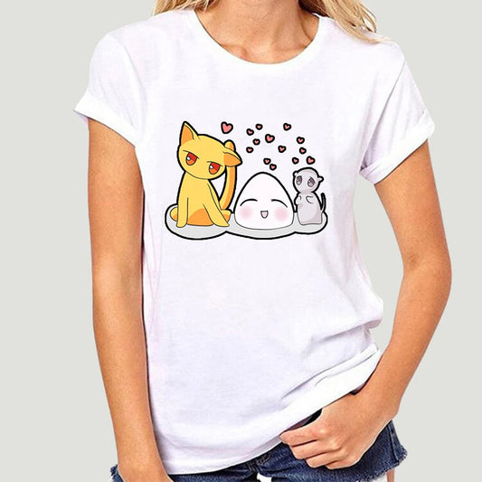 Fruits Basket: T-Shirt For Men Anime Sohma Yuki Kyo Tohru Furuba Manga Cat Cotton Tee Shirt Short Sleeve T Shirt Classic  5329AF