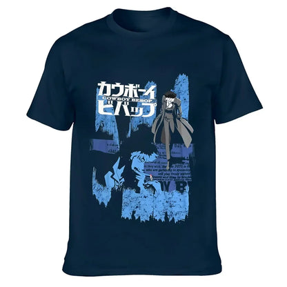 Cowboy Bebop : New Fashion Top Tees Spike Anime Opening Credits Officially Printed heavyweight Sweatshirt Licensed Adult T-Shirt