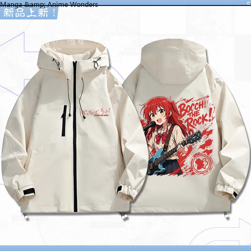 Bocchi The Rock: Yamada Ryo Cosplay Coat Tops Jacket Zipper Fan Figures Halloween Gift Gifts Xmas Role Play Anime