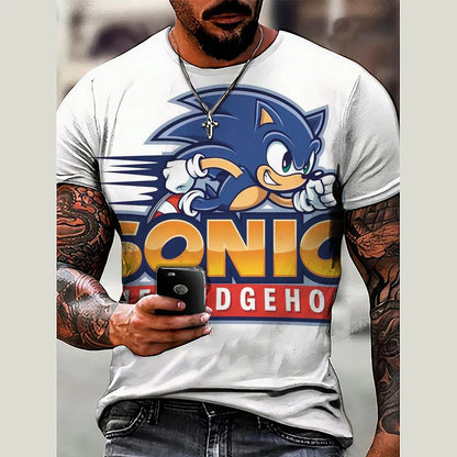 Sonics The Hedgehog-s 3D Print T-Shirt Top Shirts
