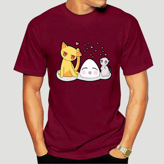 Fruits Basket: T-Shirt For Men Anime Sohma Yuki Kyo Tohru Furuba Manga Cat Cotton Tee Shirt Short Sleeve T Shirt Classic  5329AF